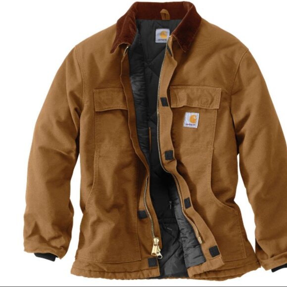 Carhartt Men's Firm Duck Insulated Traditional Coat Size Large - Picture 2 of 7